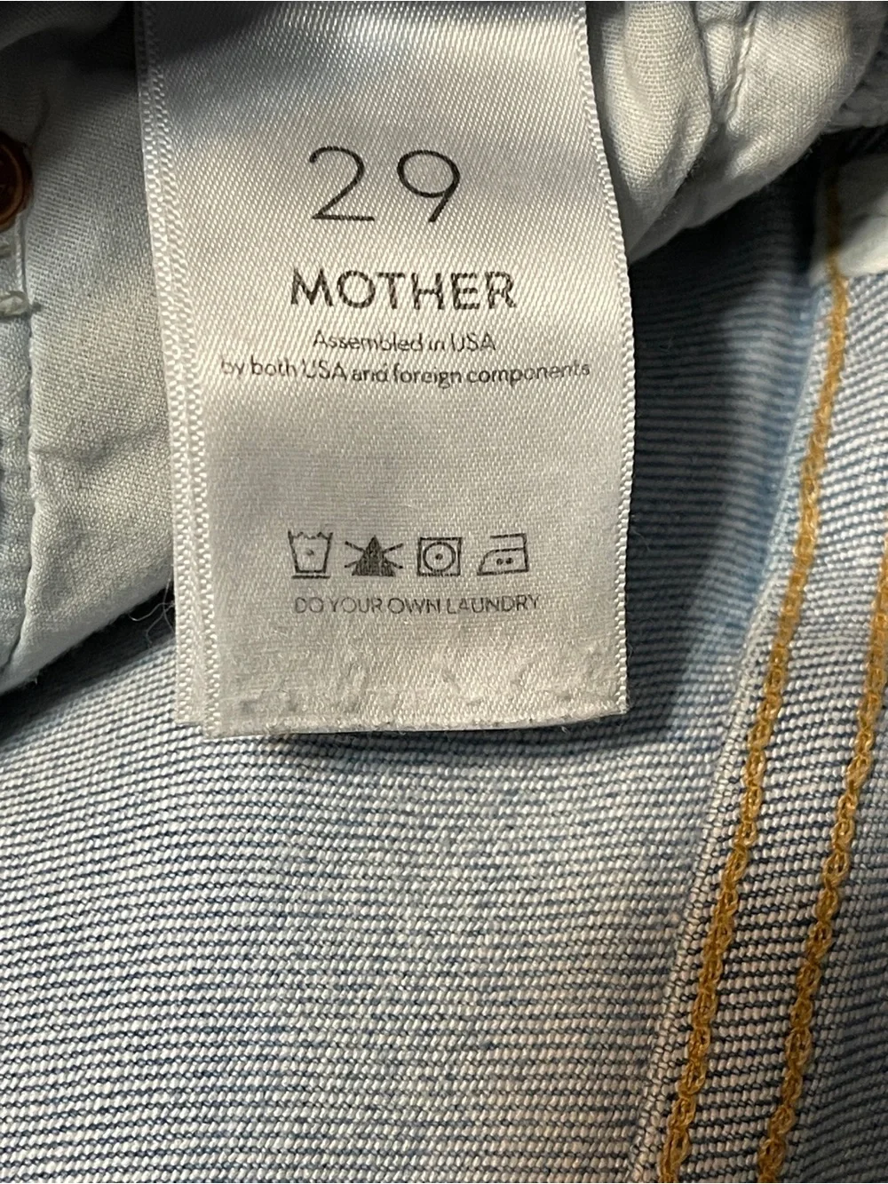 MOTHER Jeans The Insider Crop Step Fray Straight Leg Mid Rise Casual Size 29 - Picture 8 of 14
